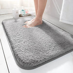 Plush Bathroom Mat for Ultimate Comfort – Non-slip and Suction Cup Secure