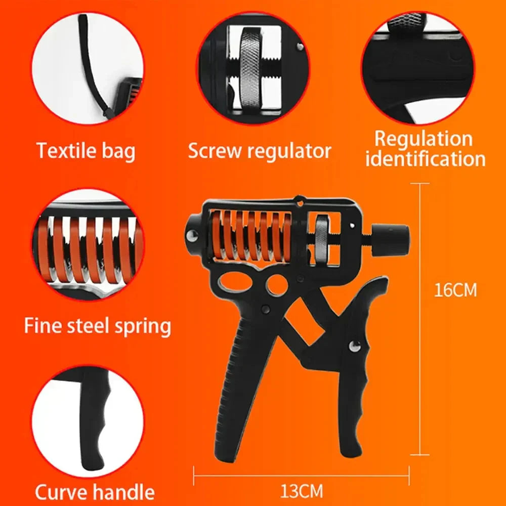 Verstellbarer Handgrifftrainer 5-165kg – Fingerdehner für Arm-, Handgelenk- und Unterarmtraining