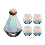 5-teiliges Set Gläser aus Kristall