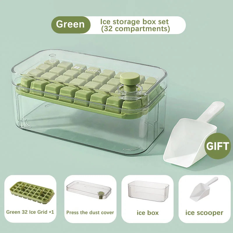 Silicone Ice Cube Tray with 32 Compartments