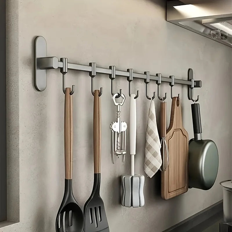 Wall Shelf for the Kitchen – Multifunctional Organizer for Lids, Spatulas, and Kitchen Utensils