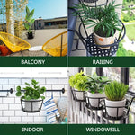 Practical Flower Pot Holders for the Balcony – Set of 3
