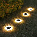 Solare Erdlichter mit 14 LEDs und 360° Beleuchtung – 4er Set