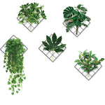3D Green Plants Wall Decal for a Natural Ambiance