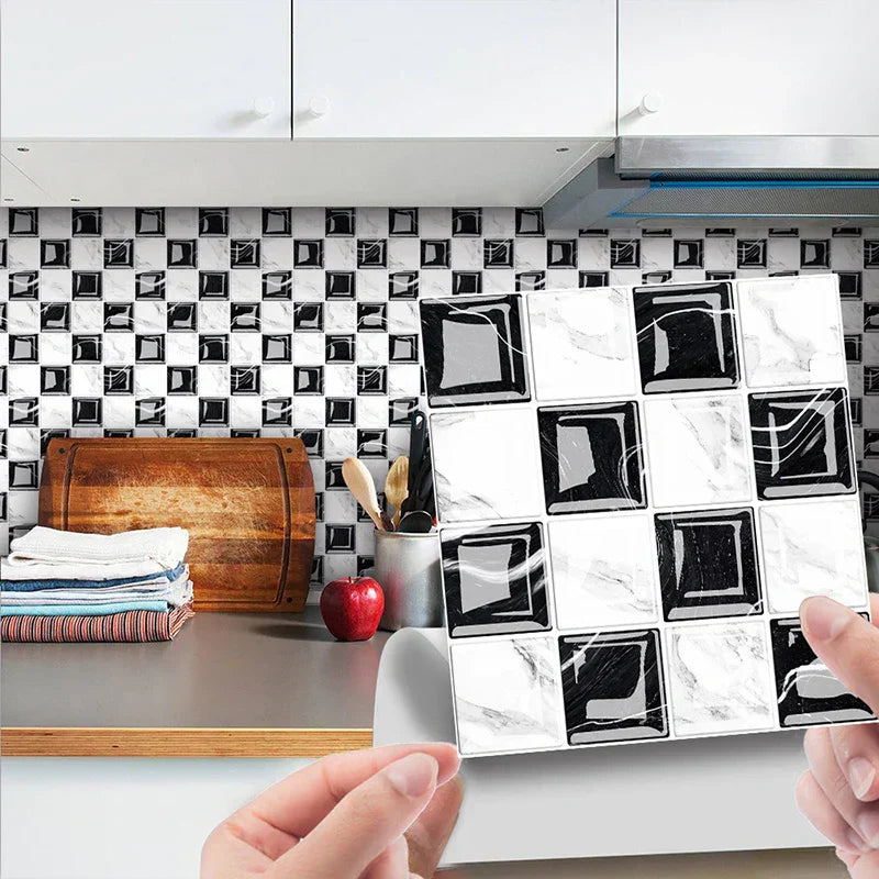 VivaMosaik 3D Wall Tile Stickers – 10 Pieces for Stylish Spaces