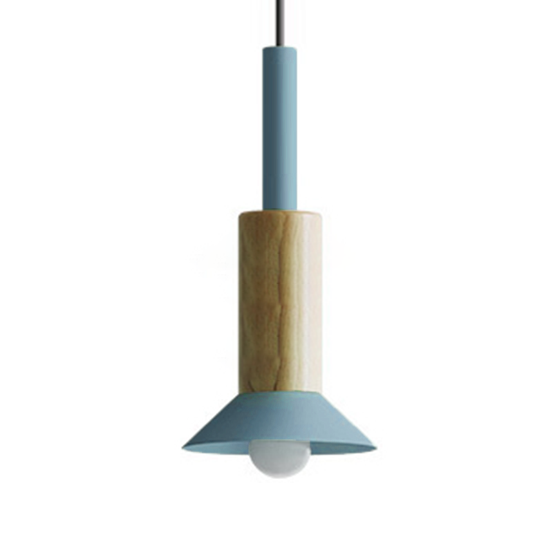 Modern Hanging Lamp Made of Wood and Metal – Stylish Lighting for Living Room and Bedroom