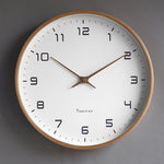 Elegant Solid Wood Wall Clock for Your Home – Minimalist Design