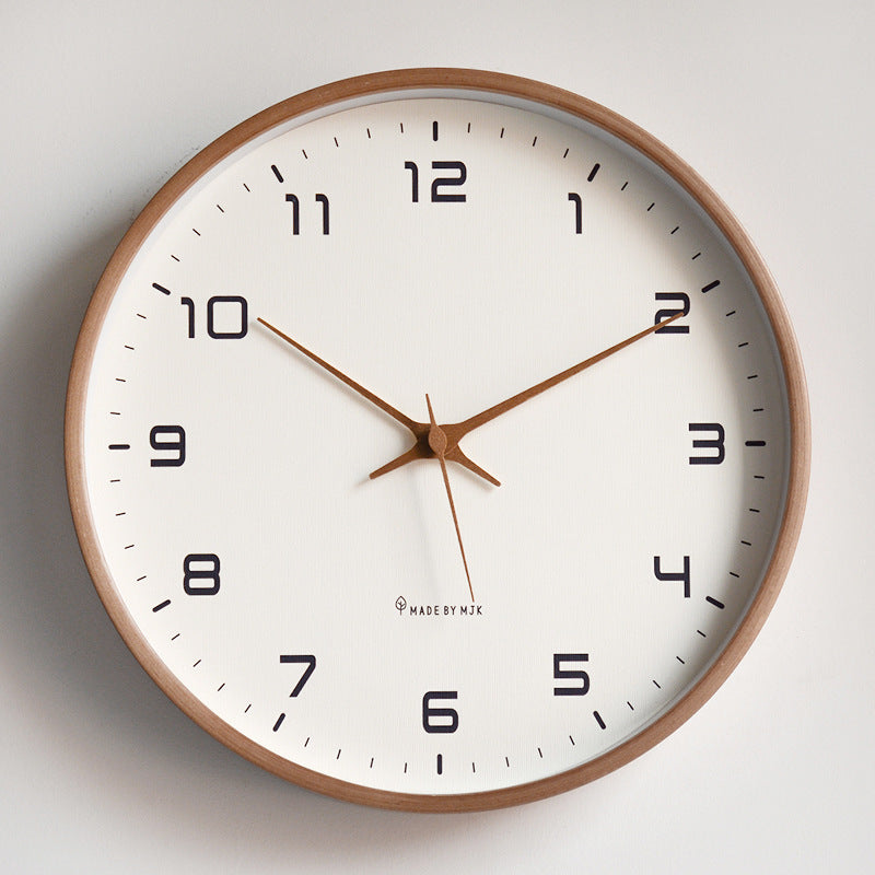 Elegant Solid Wood Wall Clock for Your Home – Minimalist Design