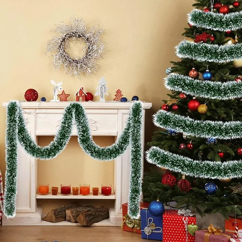Christmas Decoration Garland - Artificial Fir Garland for Indoor and Outdoor