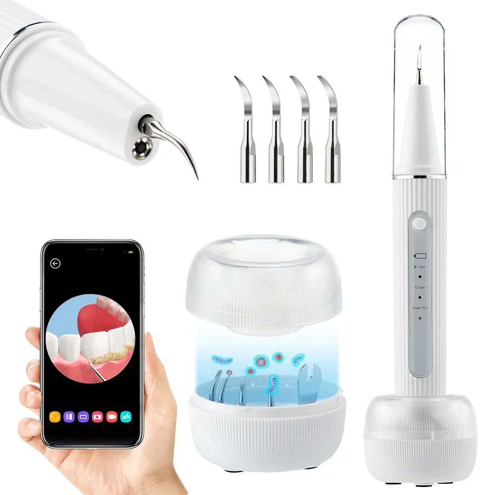 Ultrasound Tooth Cleaner with Screen – Effective Tartar Removal