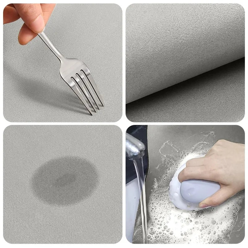 Rutschfeste Matte für Zuhause – Modernes Design aus waschbarem Kunstleder