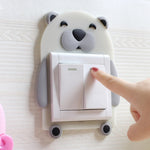 3D Luminous Cartoon Animal Light Switch Cover