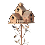 Zierliche Vogelhaus Gartenstecker – Rustikaler Charme