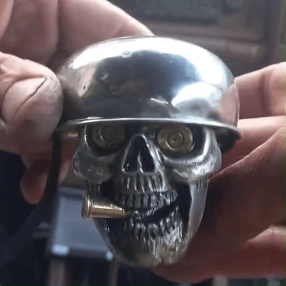 Creative Skull Design Chrome Alloy Gear Shifter