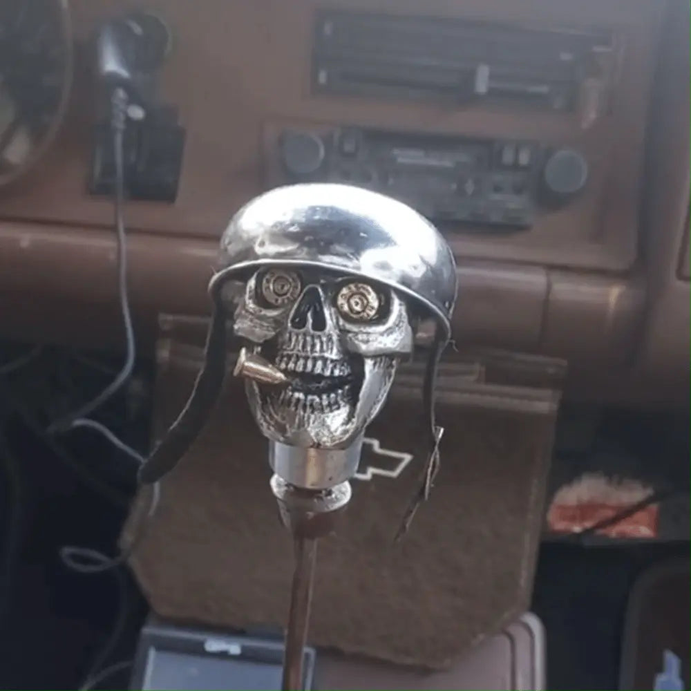 Creative Skull Design Chrome Alloy Gear Shifter
