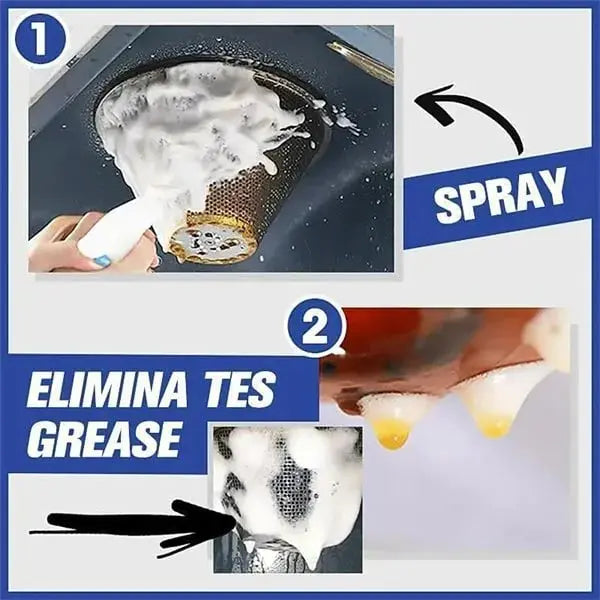 Foam Cleaner for Kitchen Surfaces – Grease Remover, No Rinsing Required
