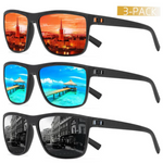 3-piece Set of Polarized Sunglasses – UV400 Protection and Comfort