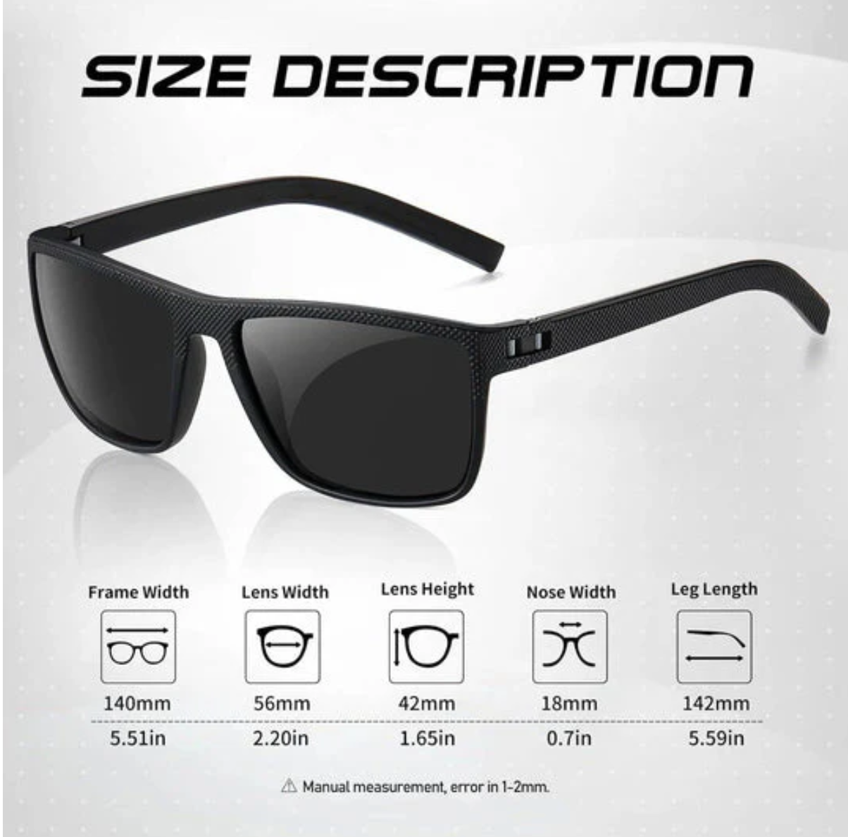 3-piece Set of Polarized Sunglasses – UV400 Protection and Comfort