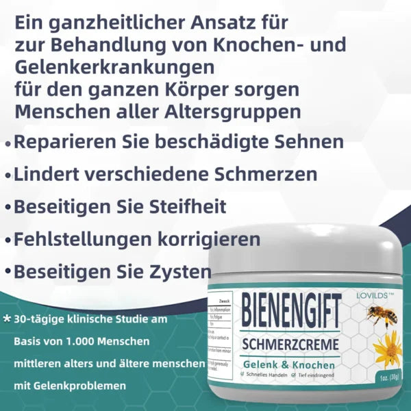 Warming Joint Cream with Bee Venom | Relaxation for Muscles
