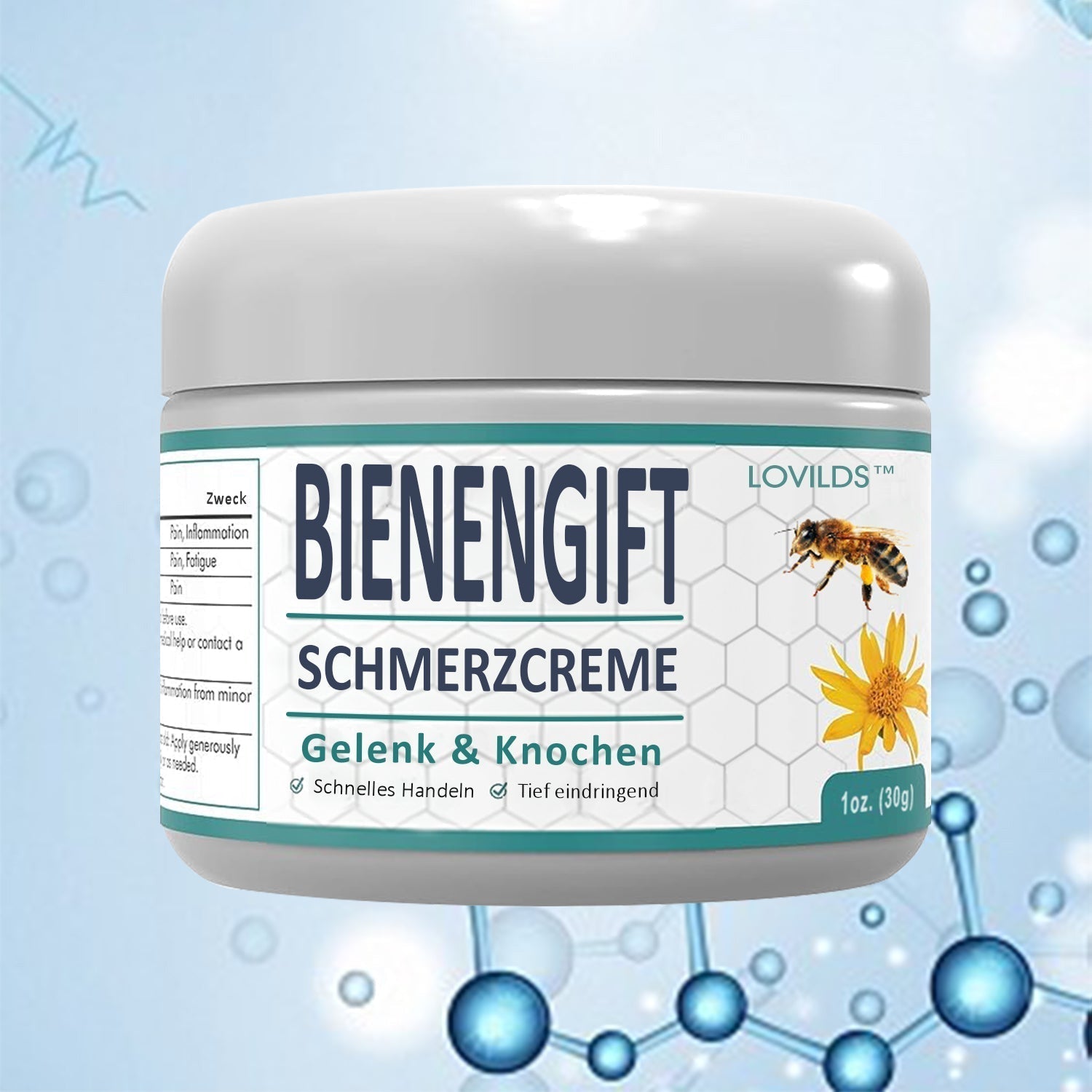 Warming Joint Cream with Bee Venom | Relaxation for Muscles