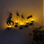 Wandlampe im Noten-Design | Teelichthalter für stimmungsvolles Licht