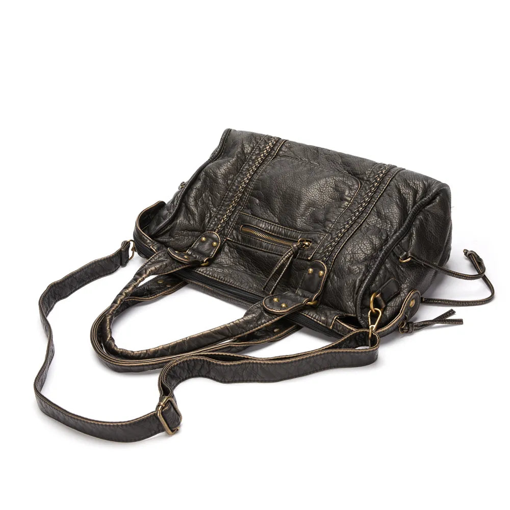 Elegante Damenhandtasche im Vintage-Design mit viel Stauraum