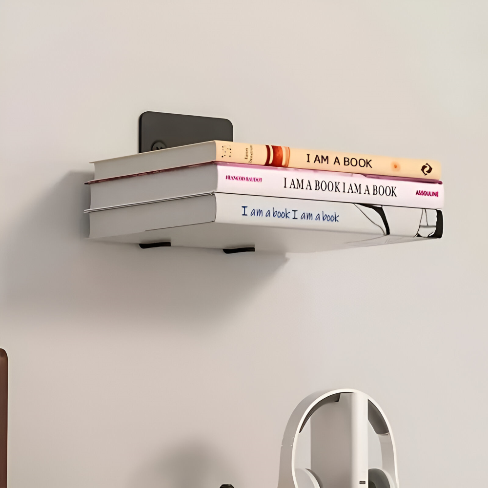 Schwebendes Bücherregal | Unsichtbare Wandhalterung für Bücher