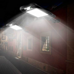 Solar-powered LED outdoor light with motion sensor