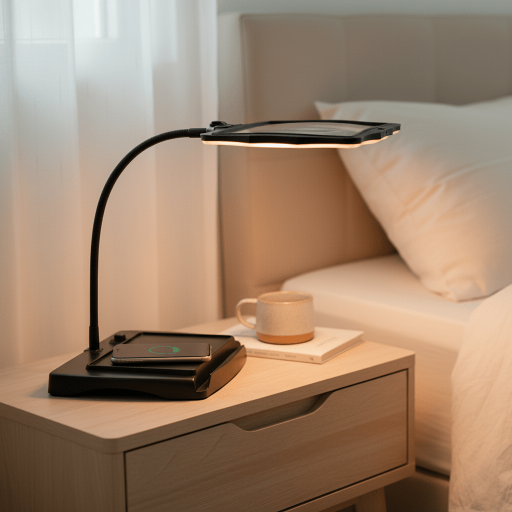 LED Magnifying Desk Lamp – Comfortable Reading and Working