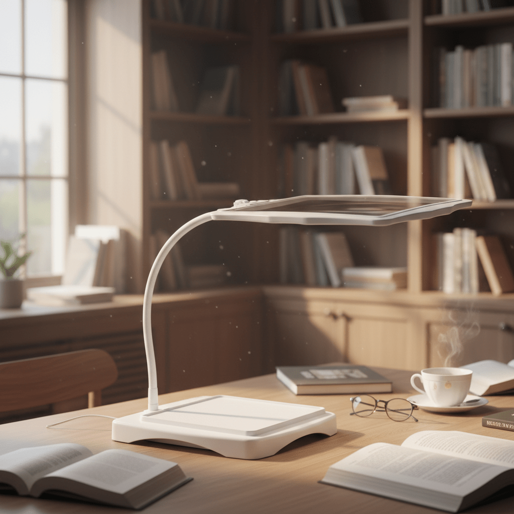 LED Magnifying Desk Lamp – Comfortable Reading and Working
