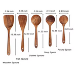 NaturPur – Elegant Wooden Cookware Set with Storage Basket