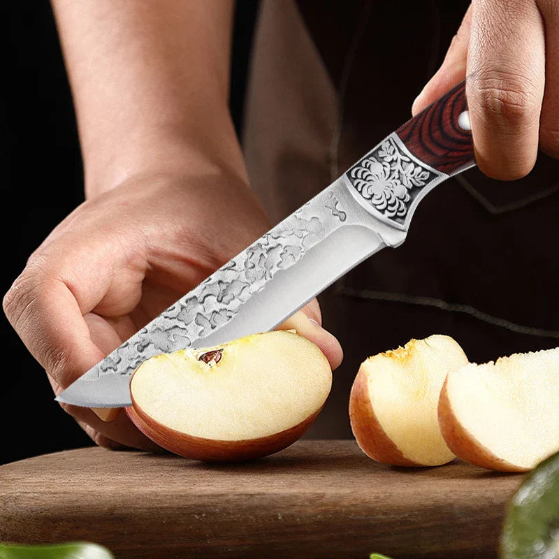 Kitchen Professional | Robust Stainless Steel Chef's Knife – Versatile Helper for Meat, Fruit, BBQ, and Filleting