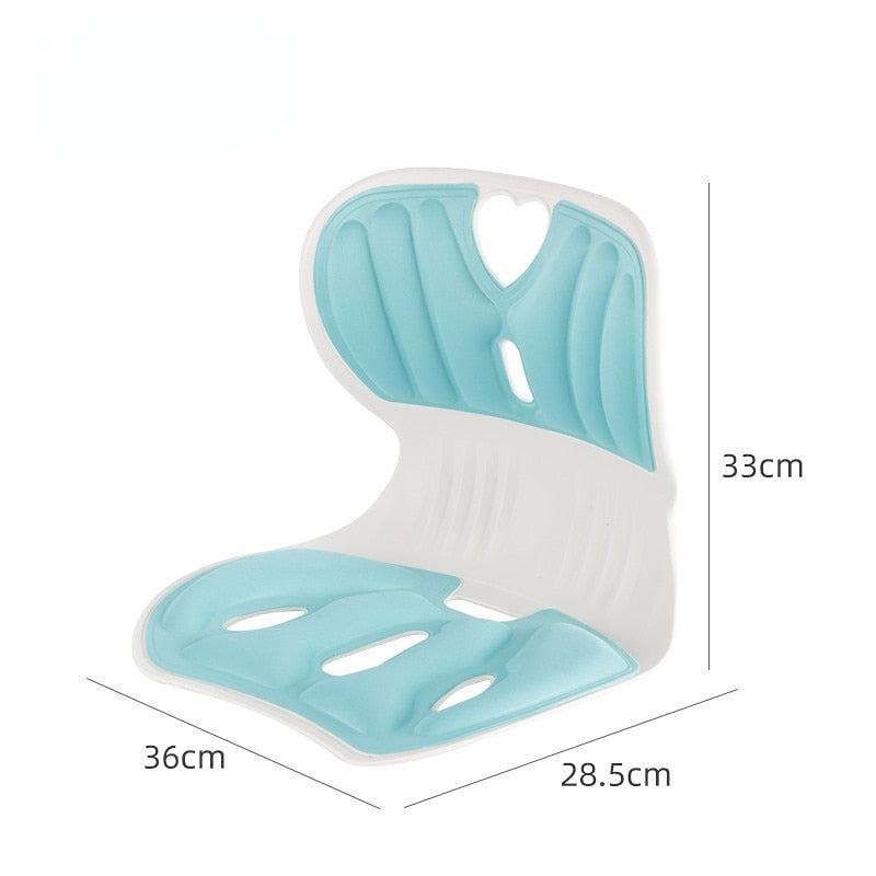 Back support seat cushion for posture correction