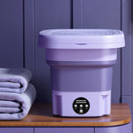 Compact 8L Foldable Washing Machine for Effortless Laundry