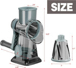 Practical hand grater with 3 interchangeable inserts