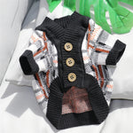 Striped Knitted Dog Sweater – Warm Cardigan