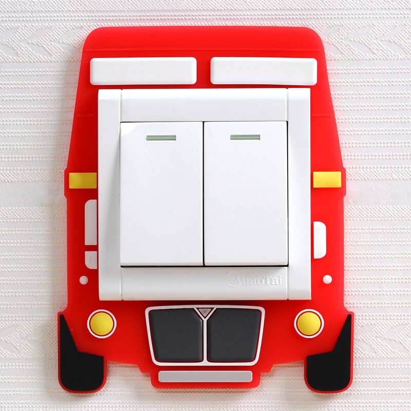 3D Luminous Cartoon Animal Light Switch Cover