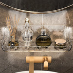 Acrylic Wall Shelf without Drilling - Transparent Bathroom Shelf for Cosmetics, Shampoo, and More