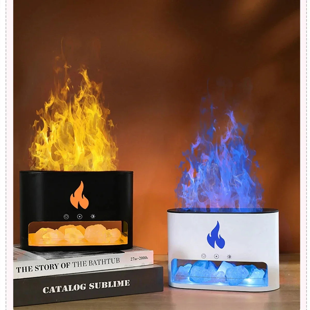 Steamer with crystal salt stone heating