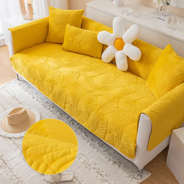 Elegant Sofa Protector Cover – Soft Jacquard Fabric for Stylish Living Rooms