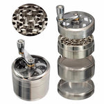 Elegante Kräutermühle aus Aluminium | 4-teilige Präzision