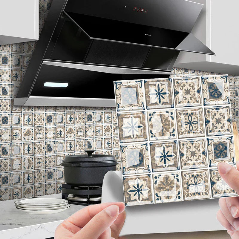 3D Wandfliesenaufkleber im Mosaikdesign