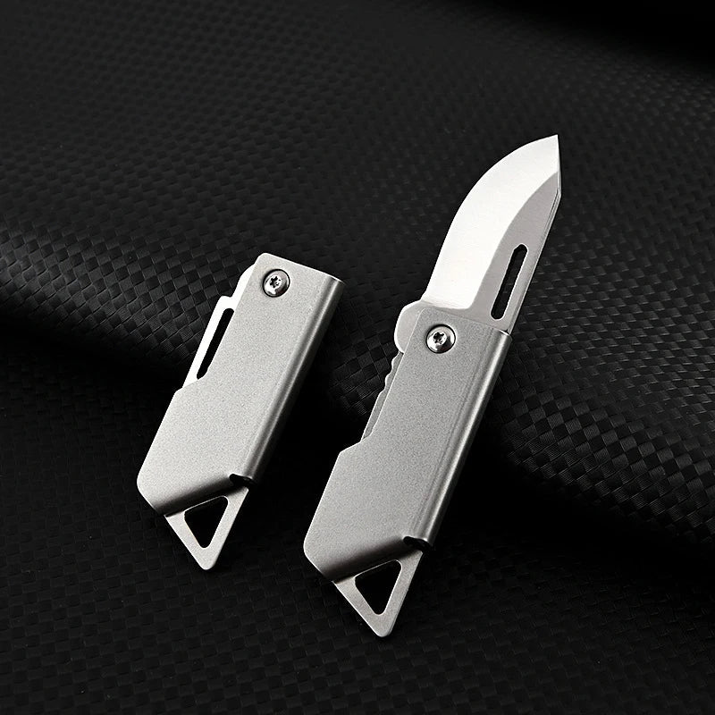 Compact Stainless Steel Folding Knife – Ideal for Outdoor and Emergencies