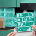 3D Wandfliesenaufkleber im Mosaikdesign