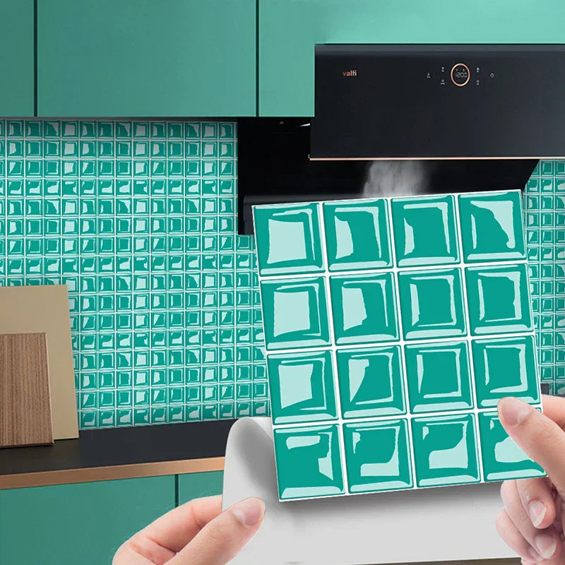 VivaMosaik 3D Wall Tile Stickers – 10 Pieces for Stylish Spaces