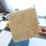DIY Winter Plüsch Puzzlematte