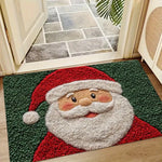 Festliche Fußmatte für Weihnachten | Lebkuchen & Santa Design | Rutschfest & Waschbar