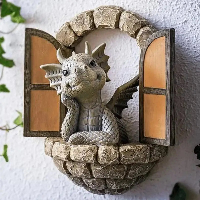 Mystischer Drachenzauber für Ihren Garten | Fantasievolle Skulptur