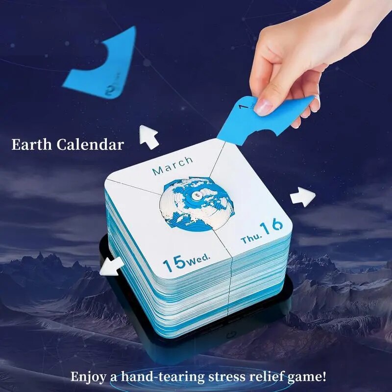 3D Earth Explorer Calendar Notepad