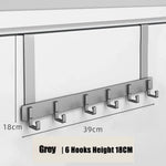 Praktischer Türhaken-Organizer mit 6 Haken aus Aluminium
